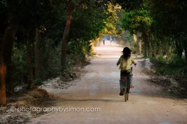 Cambodia Bike Girl