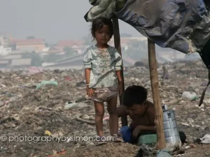 Cambodian Rubbish Dump Girl