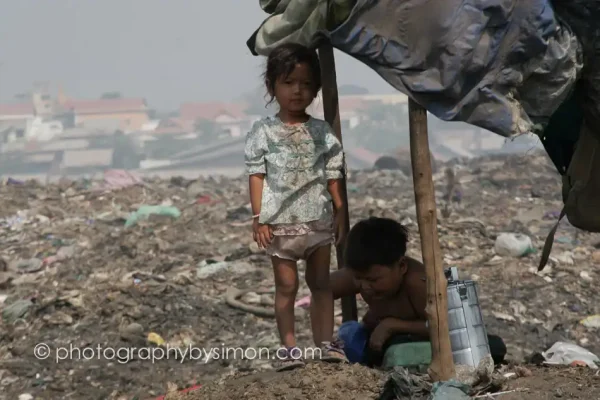 Cambodian Rubbish Dump Girl