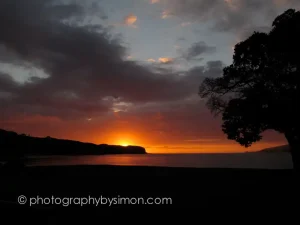 Omapere Sunset, New Zealand