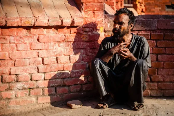 Street photography portrait, Nepal